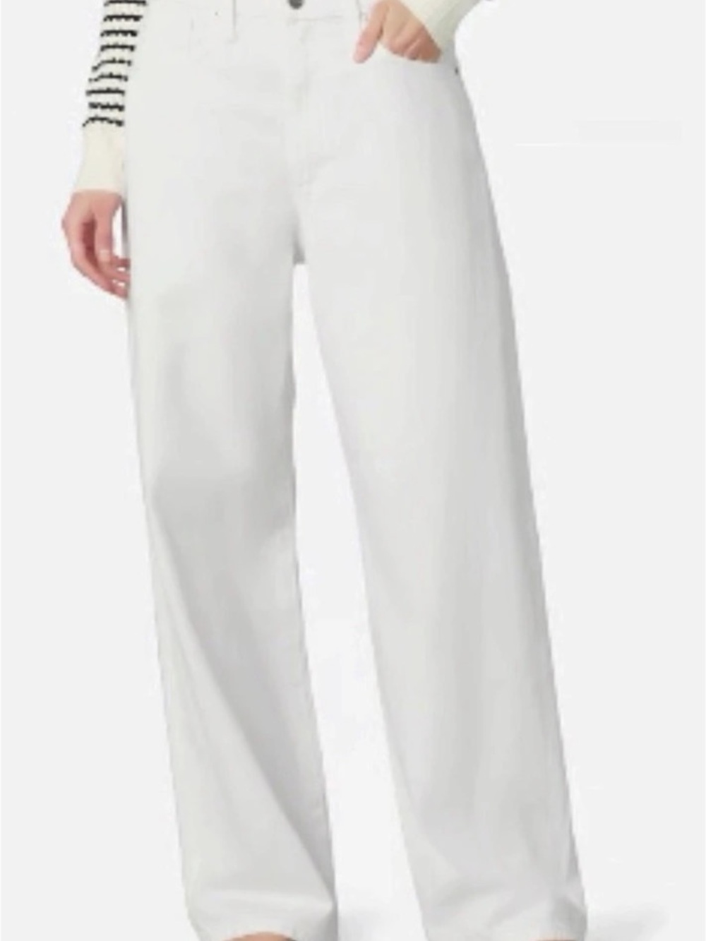 Joe's Jeans The Ryan Low Slung White Wide Leg Pants Like New